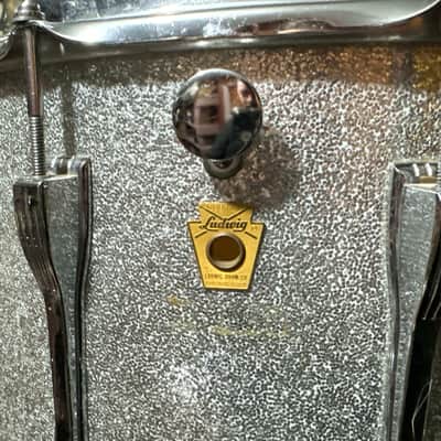 Ludwig Marching Snare Drum In Silver Sparkle image 6