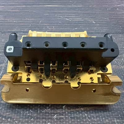 80s YAMAHA Rockin'Magic-Pro Guitar Bridge Gold image 6
