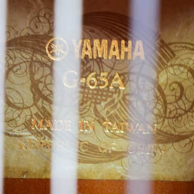 Vintage 70's Yamaha G-65A Classical Acoustic Guitar, Natural image 6