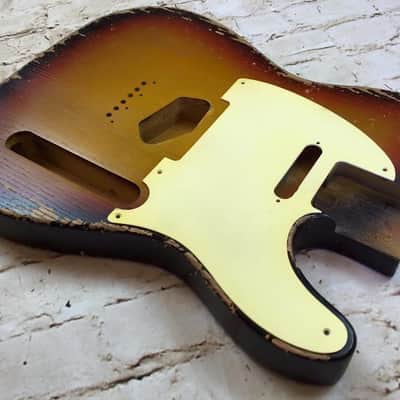 Custom Shop Guitar Relic Aged Nitro Sunburst Body - to fit Telecaster MADE TO ORDER image 5