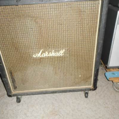 Marshall 1960B 4x12 Bottom cab (stage used by Agnostic Front out of NYC) 1974 - Black image 1