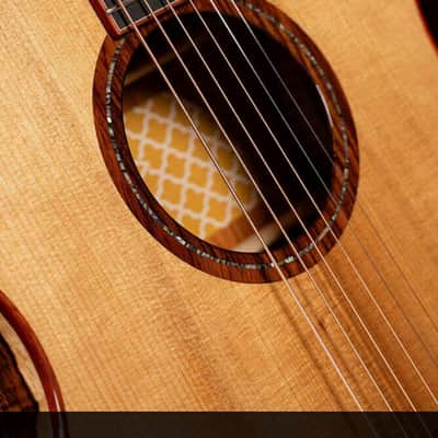 Cort Gold-A10 Cocobolo Grand Auditorium Acoustic/Electric Guitar Includes Hard Case, B-Stock image 3