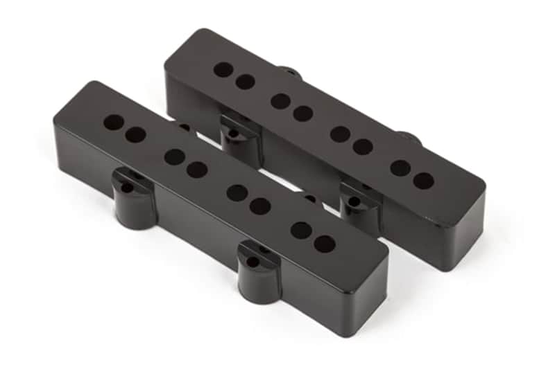 Fender Pickup Covers Pure Vintage Jazz Bass  Black (2) image 1