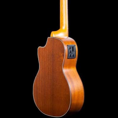 Ohana Model TK-35CE All Solid Tenor Electric/Acoustic Ukulele + Gig Bag - BLEM image 2