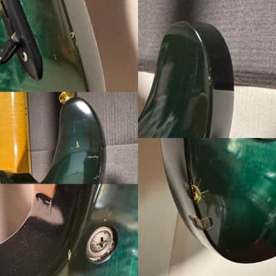 1993 Vintage Ibanez S540FM Royal Green Sunburst MIJ image 21