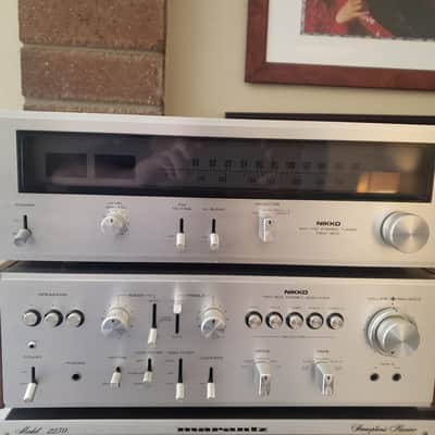 Rare MONSTER Nikko TRM 800 & FAM 800, Silver Face, 1975, Walnut, 90WPC 4Ω, Superb, $999 + Shipping image 1