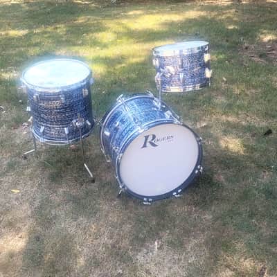 Rogers Holiday / Headliner 18” Bop set Late 60's - Black Onyx image 4