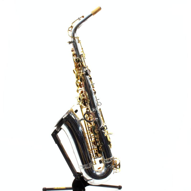 Jupiter JAS-869 25th Year Anniversary Alto Saxophone, Silver Body