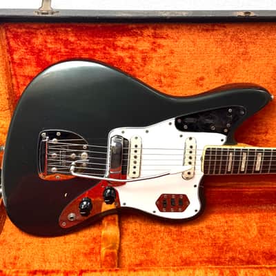 Fender Jaguar 1966 - Charcoal Frost Metallic w/ Matching Headstock image 17