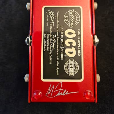 Fulltone Limited Edition OCD V2 - Candy Apple Red image 7