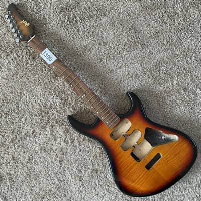 Cort HSS Electric Guitar, Tiger Maple Top Basswood Body, Maple Neck, Rosewood Fingerboard image 2