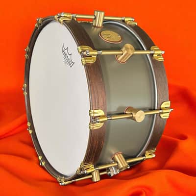 A&F Drum Co. Maple Club 6.5x14" Snare w/ Walnut Hoops (2025) - Kimball Green image 6