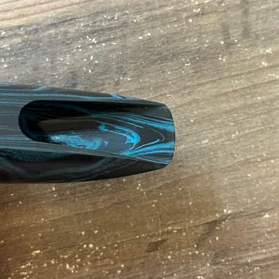 Ted Klum Florida Blue Marble Tenor Sax Mouthpiece - 7 tip, Mark Turner facing! image 5