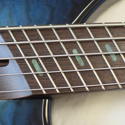 Dingwall Custom ABZ 5 Natural to Blue Burst QM image 13