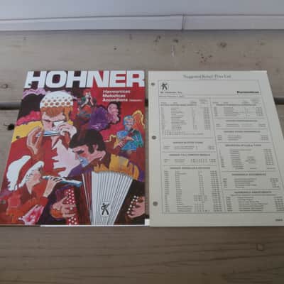 Vintage 1972 Hohner Harmonica, Accordion Catalog/Price List! Rare, Original Case Candy, Paperwork! image 1
