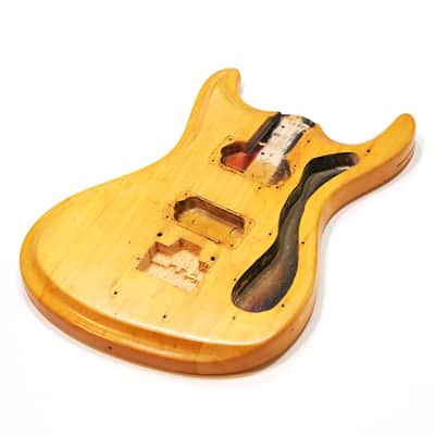 1966 Mosrite The Ventures Model Mark V Vintage Electric Guitar Body – Rare Original ’66 MK V German Carve Ventures II Part Made in Bakersfield CA (B802) image 3