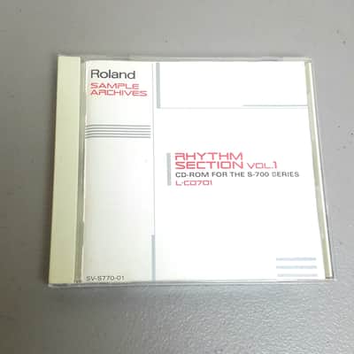 Roland L-CD701 "Rhythm Section Vol 1" Sampler CD Rom Library - S-770/750/760 SP-700 image 1