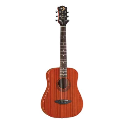 Luna Safari Series Muse Mahogany 3/4-Size Travel Acoustic Guitar - Natural image 3