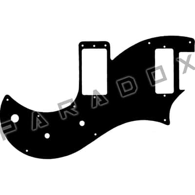Custom Pickguard For 2020 - 2024 Made in America PRS S2 Vela Type-D Single-coil - Black/White/Black .090"
