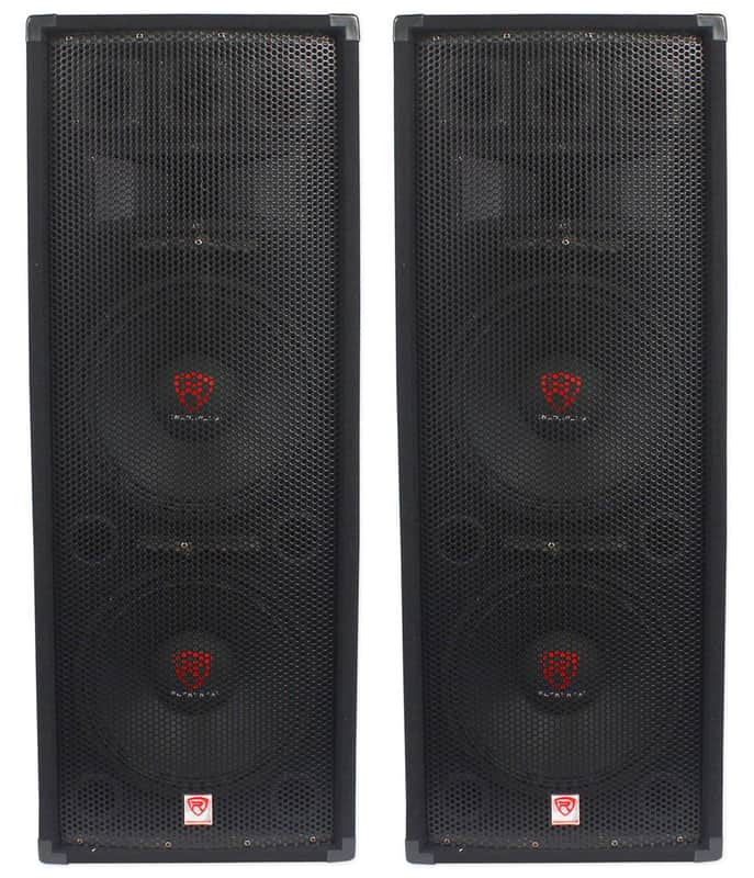 (2) Rockville RSG12.28 Dual 12” 2000 Watt 8-Ohm Passive Pro Audio PA Speakers image 1
