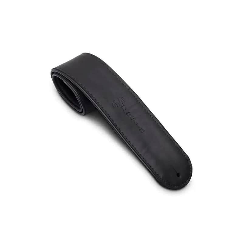 Martin Black Premium Rolled Leather Guitar Strap image 1