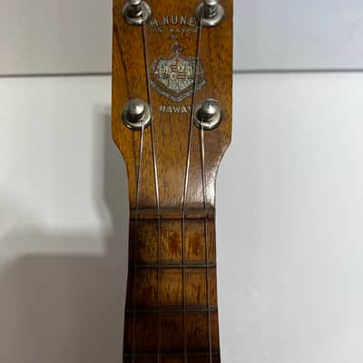 Vintage M Nunes Hawaiian Ukulele Koa Rare Vintage image 2