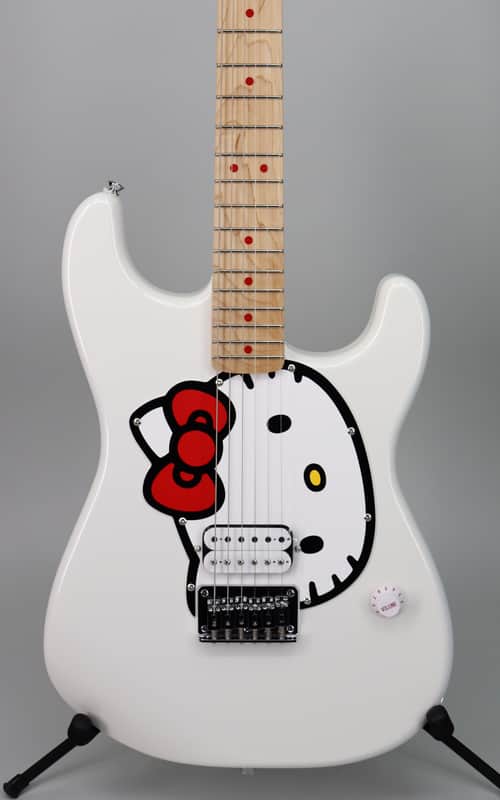 Squier Limited Edition Hello Kitty Stratocaster White image 1