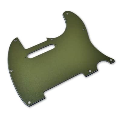 Custom 8-Hole Telecaster Pickguard - Artisan Series - Textured Olive Drab Green image 6