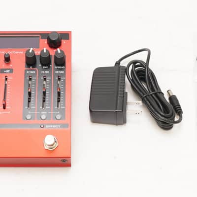 Electro-Harmonix POG3 Polyphonic Octave Generator Pedal with Digital Circuit, Buffered Bypass, and 100 Presets (Red) image 1
