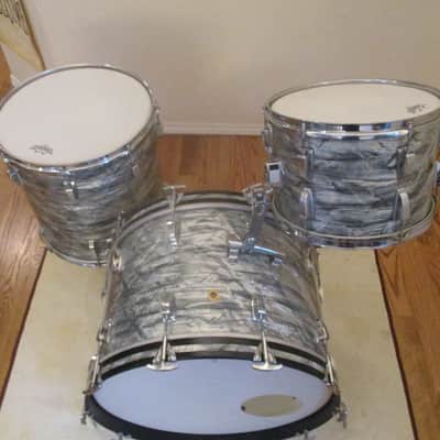 Vintage Ludwig Super Drums, Sky Blue Pearl, Date Stamped 1967 - Outstanding! image 4