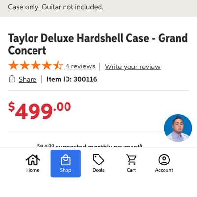 Taylor Deluxe Hardshell Grand Concert Case 2020s - Brown image 12