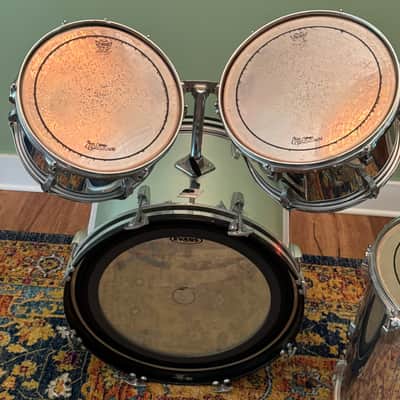 Ludwig S/L Series 4 Piece Shell Pack Vintage 80's Chrome Wrap image 4