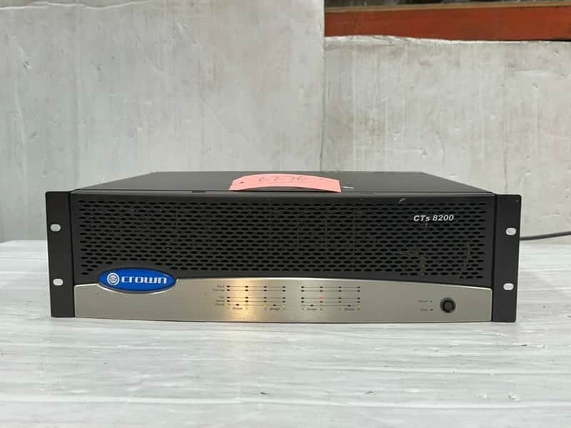 Crown CTs 8200 8CH 200W Power Amplifier #6276 (ONE) TrueHeartSound image 1