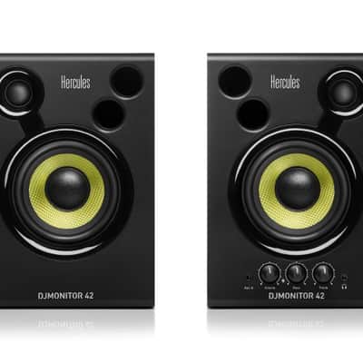 Hercules DJMonitor 42 active studio monitors speakers, pair image 2