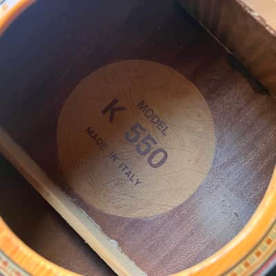 Kay K 550 70s 6 String Acoustic Guitar Body Made By Eko in Italy image 4