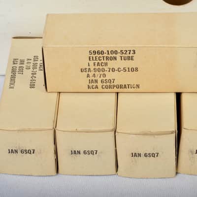 Sleeve of 5 NOS RCA JAN 6SQ7 Vacuum Tubes – Military Spec – USA Made image 12