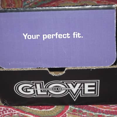 lightly handled Electro-Harmonix EMPTY CARDBOARD BOX and original Owner's Manual ONLY for OD Glove Overdrive (NO pedal, NO warranty / registration paperwork) 2010s - BOX: cardboard - OUTER AREAS: gray // GRAPHIC: black & white, also purple & white image 12
