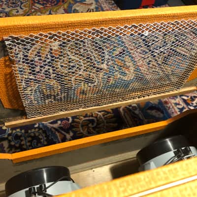 Orange Vintage 2x12 Cab Combo Empty Cabinet for OR 80 100 120 Chassis image 6