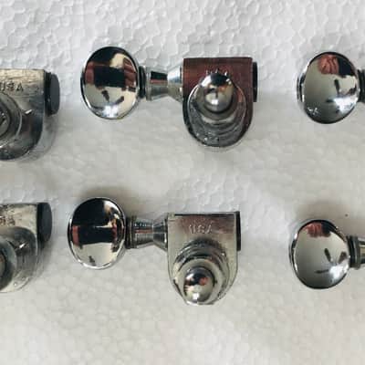 Grover Inline 6 Tuners 1960's Chrome 60's Tuning Keys image 6