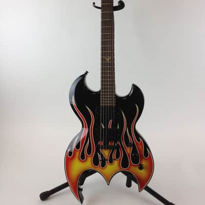 Brownsville Bat Flames Black & Red image 1