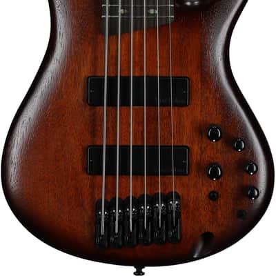 Ibanez SR506A 6-String Electric Bass - Mahogany Brown Burst Low Gloss image 2