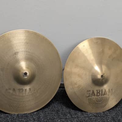 Sabian 14" AA Regular/Light Hi-Hat Cymbals (Pair) 1982 - 1984 - Natural image 2
