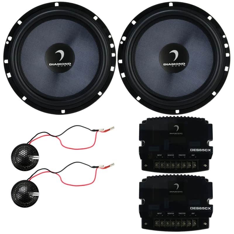 Diamond Audio DE65C 6.5" 60W RMS Elite Series 2-Way Component Speaker System image 1