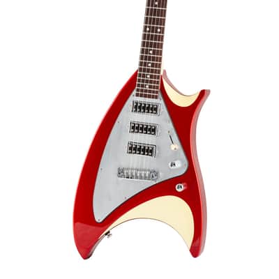 Backlund Breadliner Electric Guitar-Red-Creme image 3