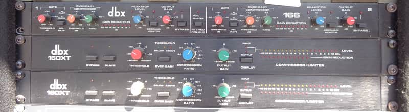 dbx 166 gain reduction unit mid 90's - black image 1