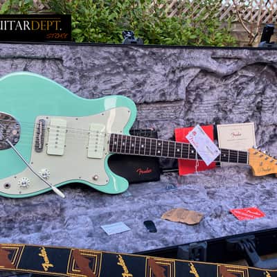 ✭PRISTINE!✭2018 Fender American JAZZ TELE ✭ Parallel Universe ✭ SURF GREEN ✭ Jazzmaster ✭ COA ✭ OHSC image 22