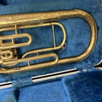 Yamaha YAH-201 Eb Alto Horn 3 Piston with Hard Case Untested image 5