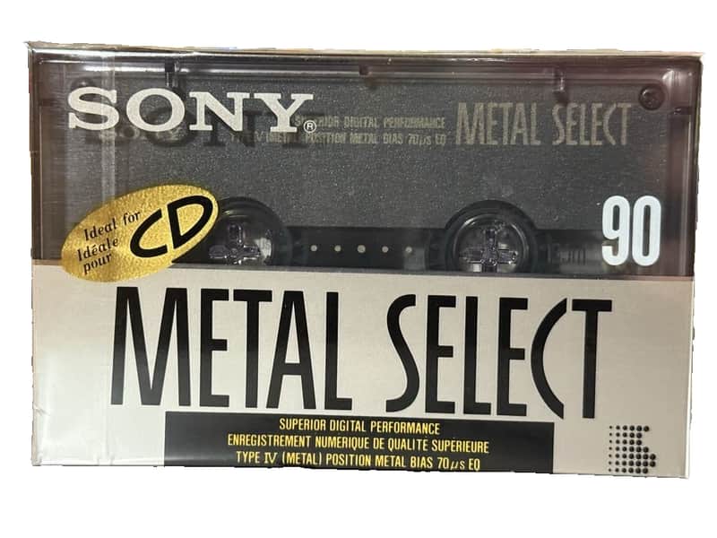 SONY METAL SELECT 90 Rare Vintage Cassette Blank Metal Position Type IV Japan image 1