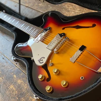 Epiphone Scarce Left Handed 1999 Casino Electric Guitar Antique Sunburst Finish Peerless Factory Korea w/ OHSC & Docs LEFTY! image 3