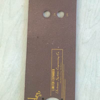 Limpander by Electronics Systems Engineering Co. Limiter-Expander (faceplate only) Circa 1960 - Gray hammer tone image 4